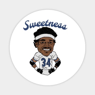 Walter Payton Chicago Caricature Magnet